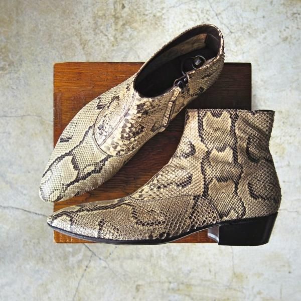 極上★(伊)ジャンニ・バルバート SIZE 41【定価￥147,000-★BARNEYS NEW YORK取扱/バーニーズ】パイソン/gianni barbato★c605