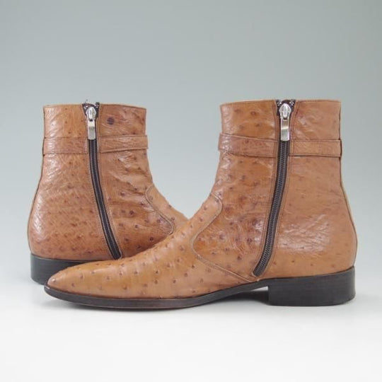 極上★(伊)CACCIN/カッチン SIZE 41【定価20万円以上★オーストリッチ仕様/BARNEYS NEW YORK取扱/バーニーズ】ブーツ★c606