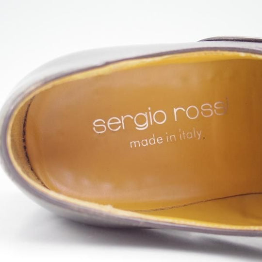 極上★(伊)セルジオロッシ SIZE 6【★プレーントゥ】カーフ/sergio rossi★c611
