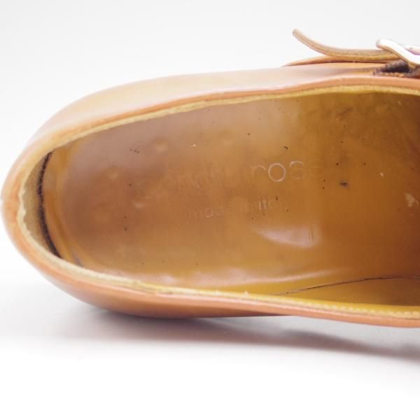 極上★(伊)セルジオロッシ SIZE 6【★ダブルモンク】茶/カーフ/sergio rossi★c612