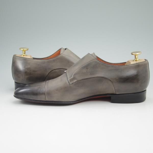 極上★(伊)サントーニ SIZE 6.5【★ダブルモンク】カーフ/12856/Santoni★c613