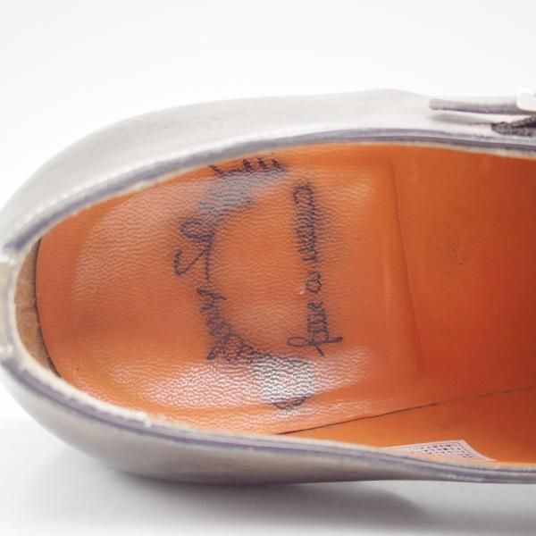 極上★(伊)サントーニ SIZE 6.5【★ダブルモンク】カーフ/12856/Santoni★c613