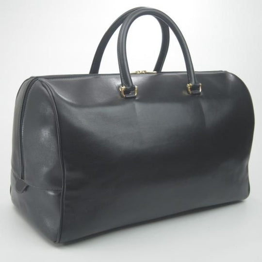 美品★(伊)バラスコリ/VALASCOLI【高額★ボストンバッグ】黒/レザー/メンズ ビジネス バッグ★N5178