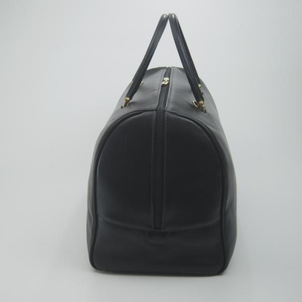美品★(伊)バラスコリ/VALASCOLI【高額★ボストンバッグ】黒/レザー/メンズ ビジネス バッグ★N5178