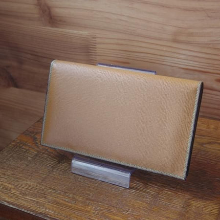 ほぼ未使用★(伊)ヴァレクストラ/Valextra【★長財布/札入れ】レザー/本革/ウォレット/メンズ ★c626