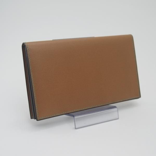 ほぼ未使用★(伊)ヴァレクストラ/Valextra【★長財布/札入れ】レザー/本革/ウォレット/メンズ ★c626