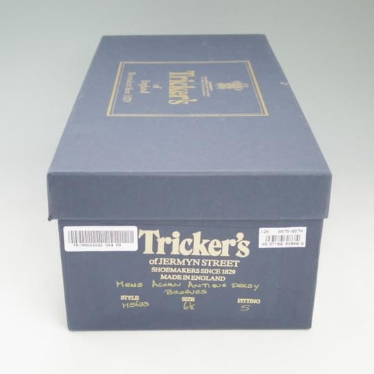 極美品★トリッカーズ SIZE 6.5【★ダイナイトソール仕様/エイコンアンティーク】M5633/カントリー短靴/フルブローグ/Tricker's★c628