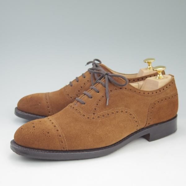 極美品★チャーチ 65F/UK6.5【★ディプロマット/DIPLOMAT/173ラスト】TABACCO/5都市ロゴ/CASTORO SUEDE/Church's★c630