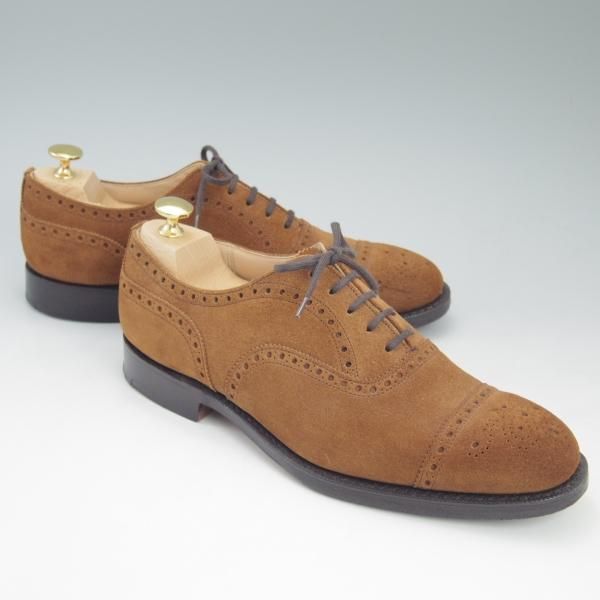 極美品★チャーチ 65F/UK6.5【★ディプロマット/DIPLOMAT/173ラスト】TABACCO/5都市ロゴ/CASTORO SUEDE/Church's★c630