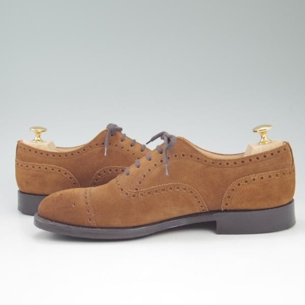 極美品★チャーチ 65F/UK6.5【★ディプロマット/DIPLOMAT/173ラスト】TABACCO/5都市ロゴ/CASTORO SUEDE/Church's★c630