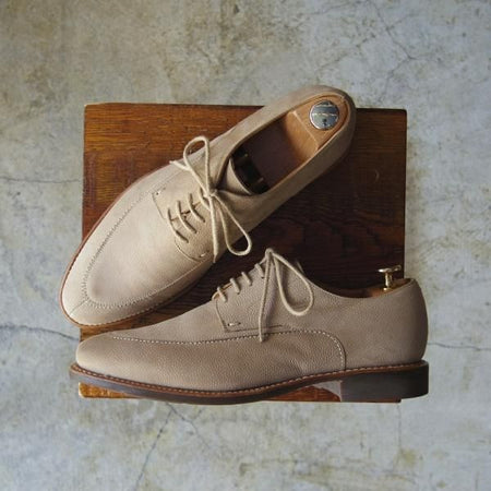 美品★パラブーツ SIZE 6【★ギャラクシーソール仕様】グレイン/ヌバック/Uチップ/ベージュ/Paraboot★c633