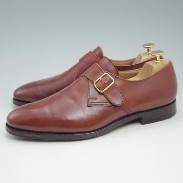 美品★クロケット&ジョーンズ 7.5E【★モンクストラップ/MALVERN/341ラスト】マルヴァーン/Crockett&Jones★c644
