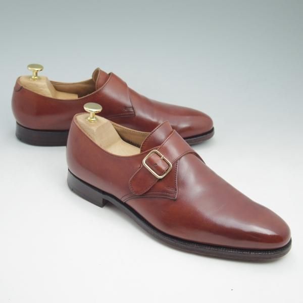 美品★クロケット&ジョーンズ 7.5E【★モンクストラップ/MALVERN/341ラスト】マルヴァーン/Crockett&Jones★c644