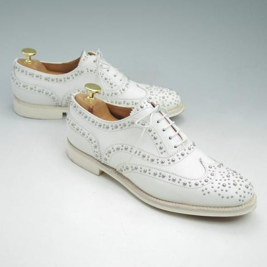 極上★チャーチ(レディース) SIZE 37【★バーウッド/BURWOOD MET 2/スタッズ】/フルブローグ/Church's★c646