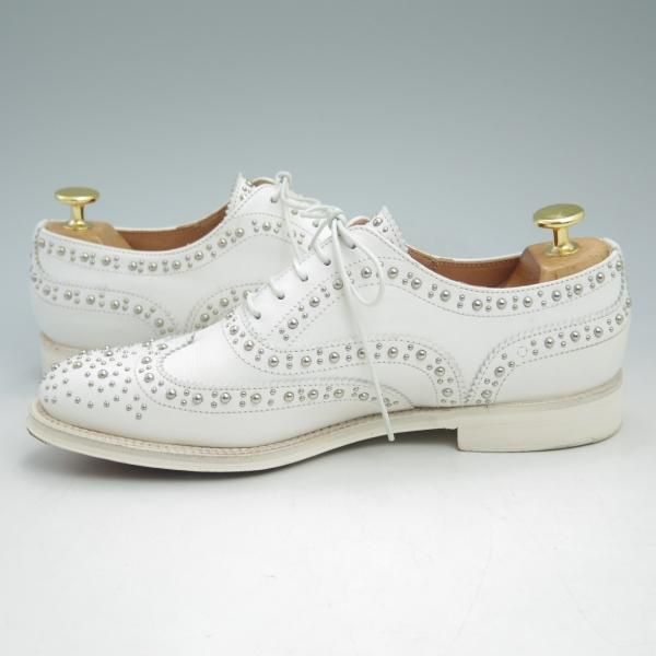 極上★チャーチ(レディース) SIZE 37【★バーウッド/BURWOOD MET 2/スタッズ】/フルブローグ/Church's★c646