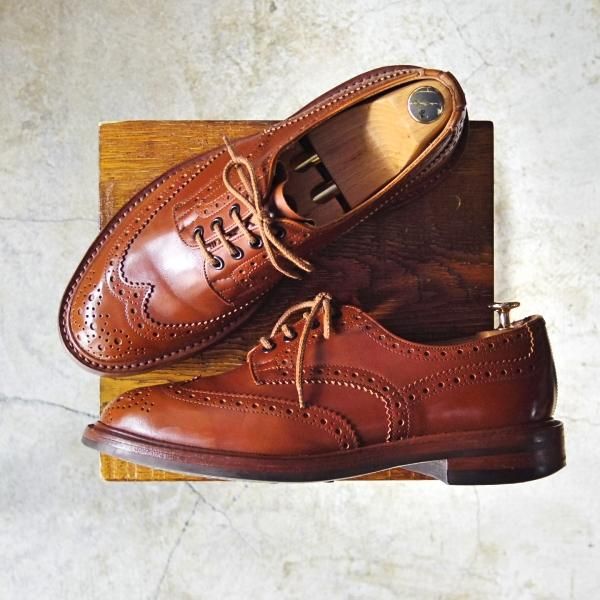 極上★トリッカーズ SIZE 8.5【★マロンアンティーク/ダイナイトソール仕様】M5633/BOURTON/バートン/カントリー/短靴/Tricker's★c650