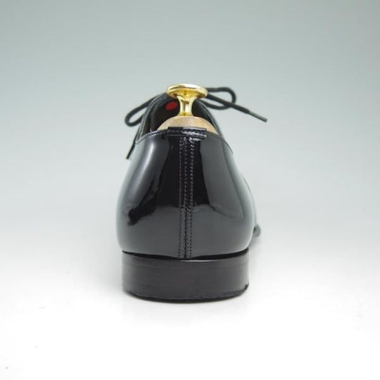 美品★チャーチ 75F/UK7.5【★パテントレザー/ALASTAIR】プレーントゥ/4都市ロゴ/Church's★c651