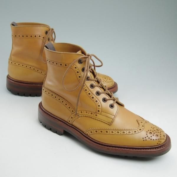 美品★トリッカーズ SIZE 7.5【★エイコンアンティーク/MALTON/モールトン/M2508】カントリーブーツ/カーフ/Tricker's★c653