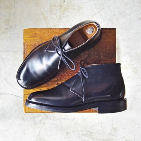 美品★チャーチ 60F/UK6【★ダイナイトソール仕様/ライダー/RYDER 3】81ラスト/5都市ロゴ/チャッカブーツ/カーフ/Church's★c654