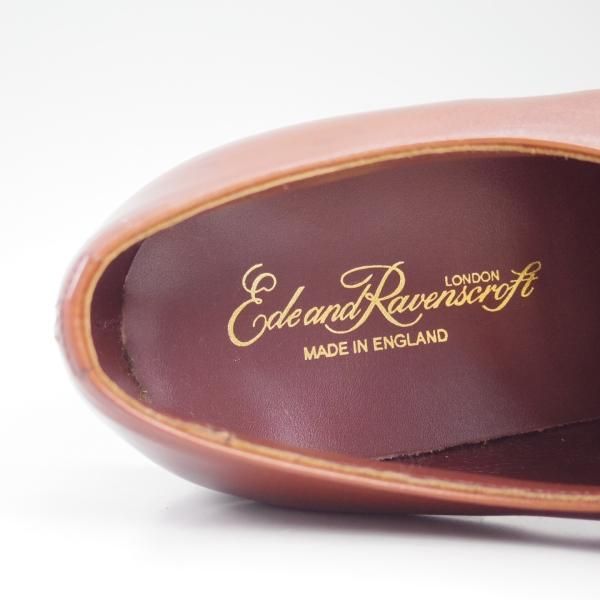 未使用★(英)Ede&Ravenscroft 7.5F【★幻の4つのロイヤルワラント時代】パンチドキャップトゥ/カーフ/イード&レベンスクロフト★c658