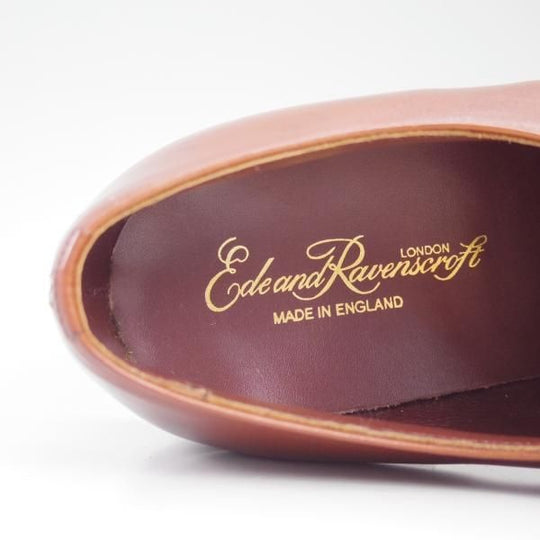 未使用★(英)Ede&Ravenscroft 7.5F【★幻の4つのロイヤルワラント時代】パンチドキャップトゥ/カーフ/イード&レベンスクロフト★c658