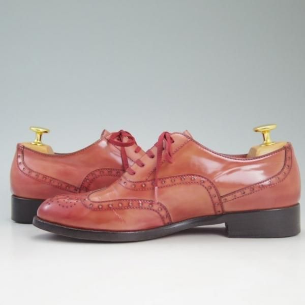 美品★(伊)サントーニ(レディース) SIZE 36【★フルブローグ/51287/ポリッシュレザー】ウイングチップ/SANTONI★c661