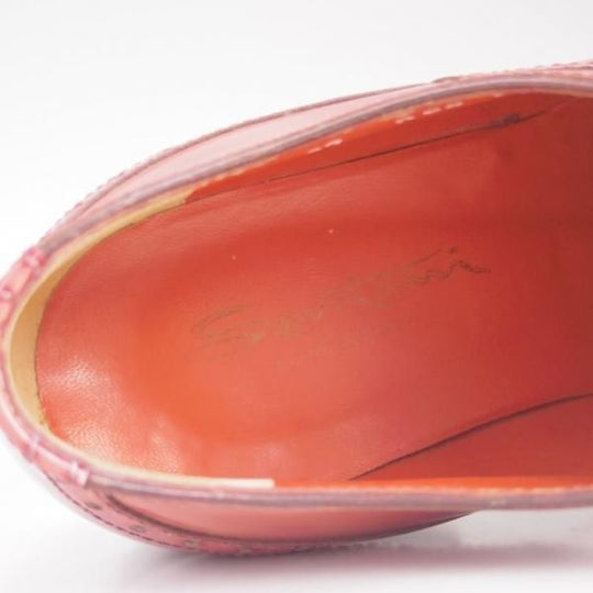 美品★(伊)サントーニ(レディース) SIZE 36【★フルブローグ/51287/ポリッシュレザー】ウイングチップ/SANTONI★c661