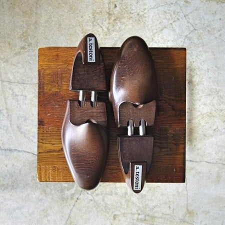 極上★(伊)テストーニ SIZE 7【★純正シューツリー】木製シューキーパー/mens/メンズ/a.testoni★c665