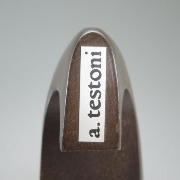 極上★(伊)テストーニ SIZE 7【★純正シューツリー】木製シューキーパー/mens/メンズ/a.testoni★c665