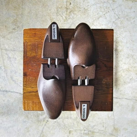 極上★(伊)テストーニ SIZE 8【★純正シューツリー】木製シューキーパー/mens/メンズ/a.testoni★c666