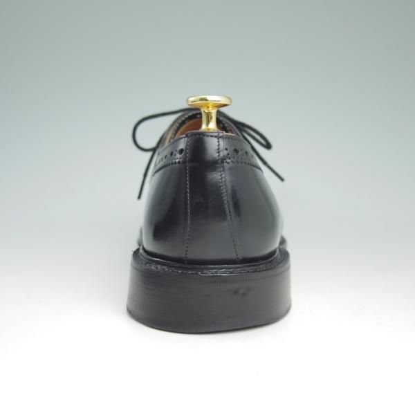 美品★(英)チーニー 7E【★セミブローグ/125ラスト】黒/カーフ/CHEANEY★c671