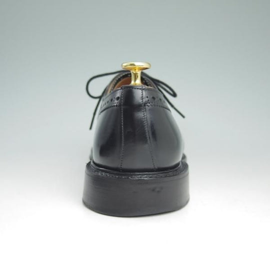 美品★(英)チーニー 7E【★セミブローグ/125ラスト】黒/カーフ/CHEANEY★c671