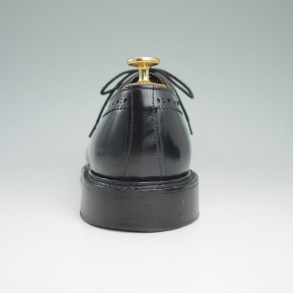 美品★(英)チーニー 7E【★セミブローグ/125ラスト】黒/カーフ/CHEANEY★c671