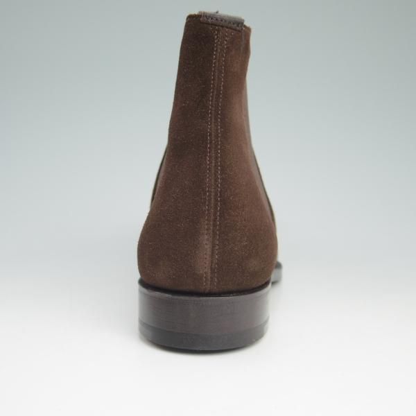 新品★チャーチ 65F/UK6.5【★サイドゴアブーツ/HOUSTON】136ラスト/スエード/濃茶/5都市ロゴ/Church's★c676
