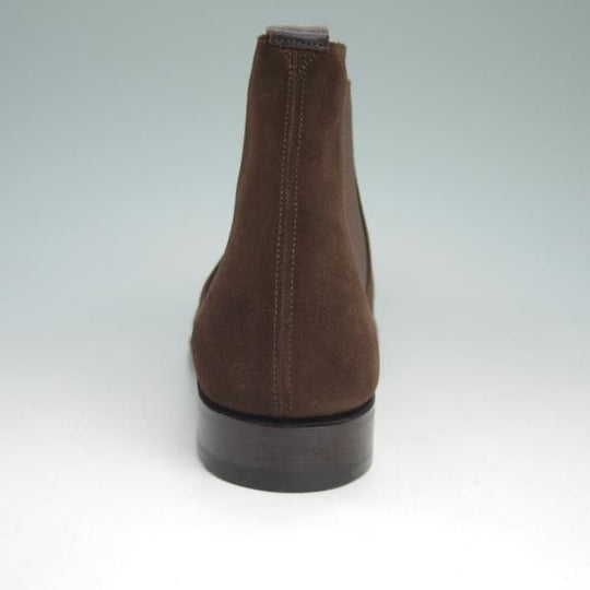 新品★チャーチ 65F/UK6.5【★サイドゴアブーツ/HOUSTON】136ラスト/スエード/濃茶/5都市ロゴ/Church's★c676