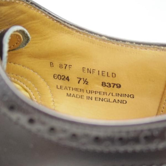 美品★(英)アルフレッドサージェント UK7.5【★エンフィールド/ENFIELD】87ラスト/6024/フルブローグ/サージェント/Alfred Sargent★c682