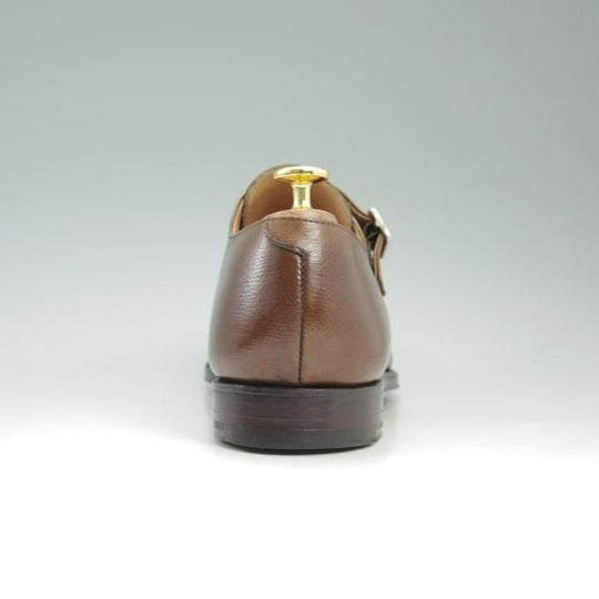 美品★クロケット&ジョーンズ 8.5E【★ラウンズ/LOWNDES】348ラスト/ダブルモンク/グレインレザー/Crockett&Jones★c683