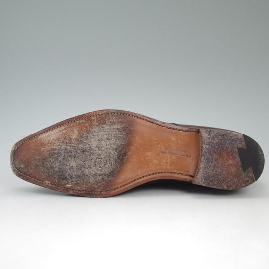 美品★クロケット&ジョーンズ 8.5E【★ラウンズ/LOWNDES】348ラスト/ダブルモンク/グレインレザー/Crockett&Jones★c683