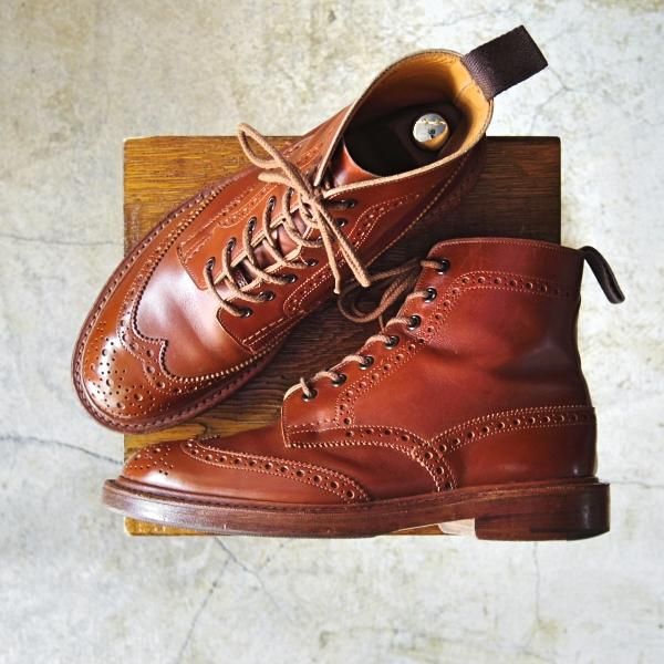 極上★トリッカーズ SIZE 7.5【★マロンアンティーク/MALTON/モールトン】M2508/茶/カントリーブーツ/カーフ/Tricker's★c686