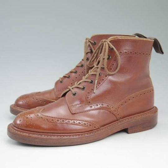 極上★トリッカーズ SIZE 7.5【★マロンアンティーク/MALTON/モールトン】M2508/茶/カントリーブーツ/カーフ/Tricker's★c686