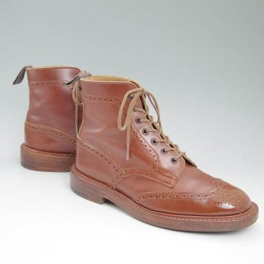 極上★トリッカーズ SIZE 7.5【★マロンアンティーク/MALTON/モールトン】M2508/茶/カントリーブーツ/カーフ/Tricker's★c686