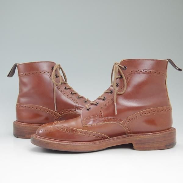 極上★トリッカーズ SIZE 7.5【★マロンアンティーク/MALTON/モールトン】M2508/茶/カントリーブーツ/カーフ/Tricker's★c686