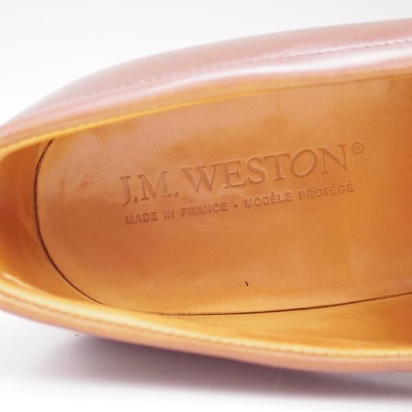 極上★J.M.ウェストン 8A【定価￥108,000-★タンカラー/ボックスカーフ】コインローファー/180/41ラスト/カーフ/Weston/ウエストン★c687