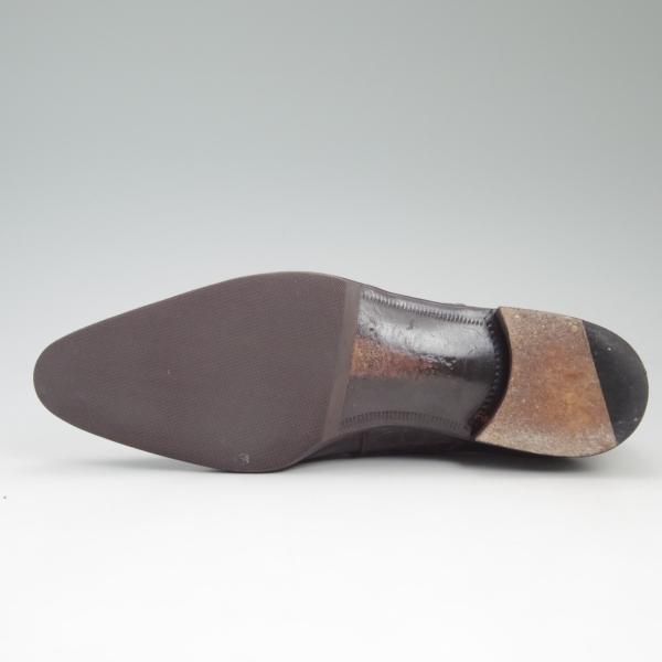 ★(伊)デュカル SIZE 39【貴重★クロコ×カーフ/コンビ仕様】World Footwear Gallery/ワールドフットウェアギャラリー/Ducal★c690
