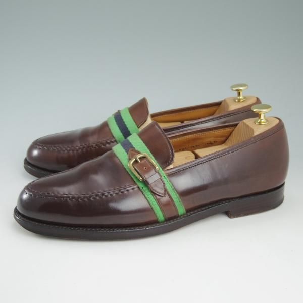 極上★クロケット&ジョーンズ UK10/US10.5D【貴重★コードバン/ブラウン系色】ラルフローレン別注/Ralph Lauren/Crockett&Jones★c693