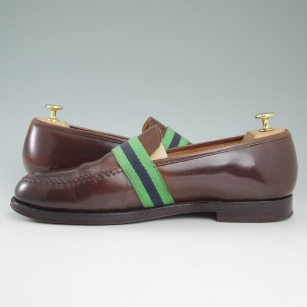 極上★クロケット&ジョーンズ UK10/US10.5D【貴重★コードバン/ブラウン系色】ラルフローレン別注/Ralph Lauren/Crockett&Jones★c693