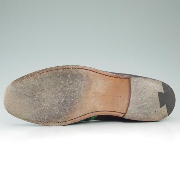 極上★クロケット&ジョーンズ UK10/US10.5D【貴重★コードバン/ブラウン系色】ラルフローレン別注/Ralph Lauren/Crockett&Jones★c693