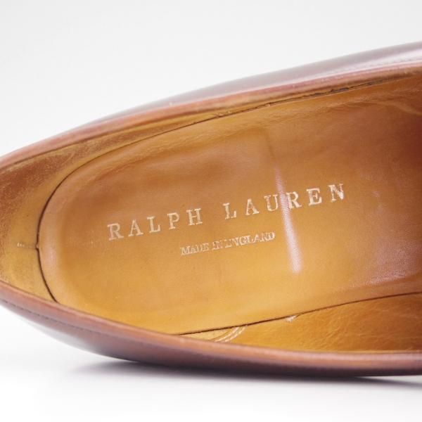 極上★クロケット&ジョーンズ UK10/US10.5D【貴重★コードバン/ブラウン系色】ラルフローレン別注/Ralph Lauren/Crockett&Jones★c693
