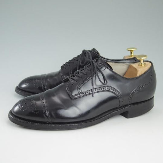 極上★オールデン 8D【★コードバン仕様/モディファイドラスト】54095/セミブローグ/黒/Alden★c694