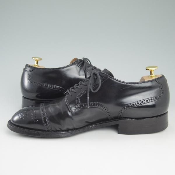 極上★オールデン 8D【★コードバン仕様/モディファイドラスト】54095/セミブローグ/黒/Alden★c694